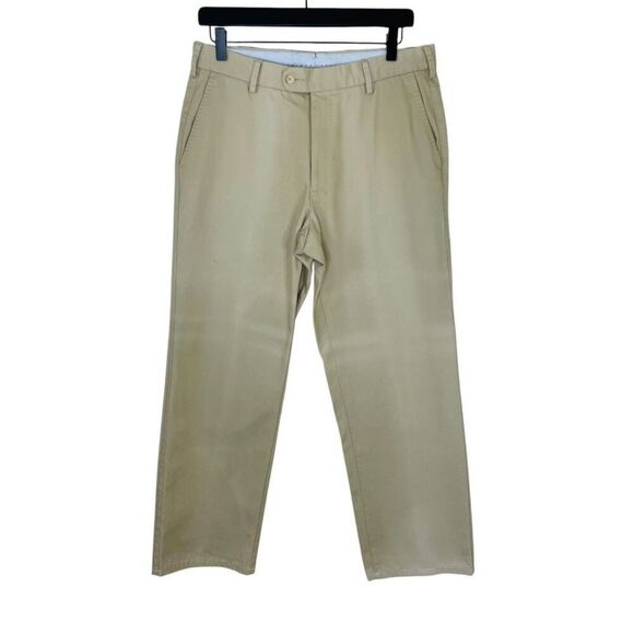 Peter Millar Khaki Trouser Pants Size 32 - Picture 1 of 9